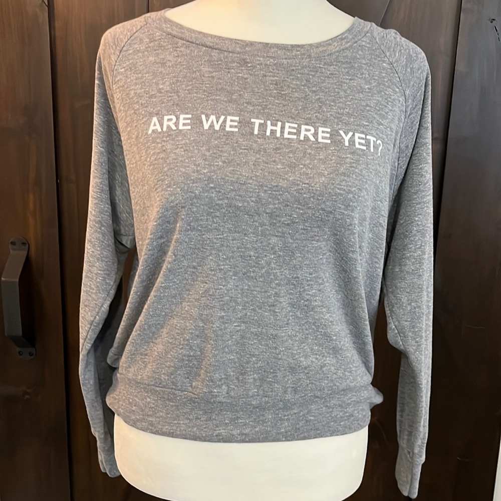 Juniors Gray Crew Sweatshirt Juniors sz Small